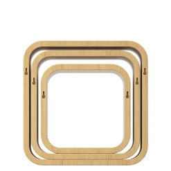 Étagère murale cube modulable Cusko Form, bois effet chêne vendue par 3 pièces