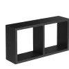 Étagère murale cube noir Yasmine L.59 x P.15 x H.30 cm Format
