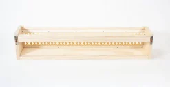 Étagère murale en bois effet chêne et cannage rotin L.50 x H.10 x P.10 Ariane