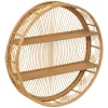 Étagère murale Ina - bambou - D70 cm - Atmosphera