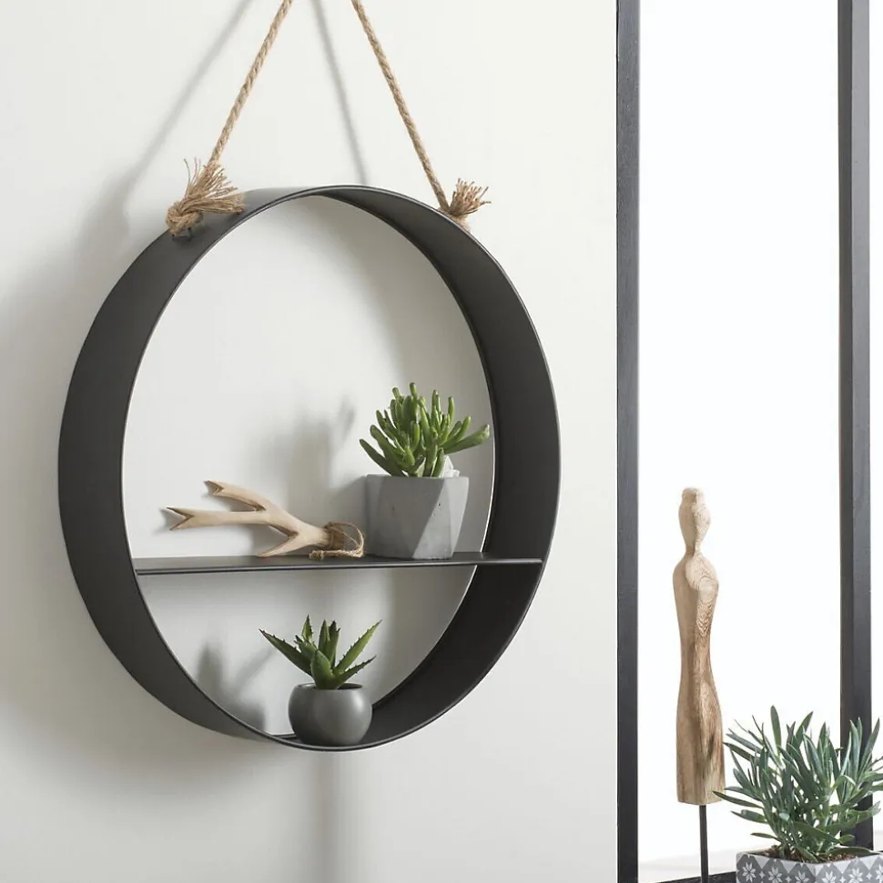Étagère murale Modern noire - métal - Atmosphera