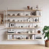 Étagère murale modulable 12 tablettes et 3 échelles pin massif GoodHome Rigga H. 171,2 x L. 160 x P. 29 cm