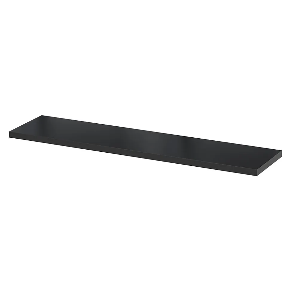 Étagère murale modulable 10 tablettes et 6 échelles effet noyer GoodHome Rigga H. 129 x L. 150 x P. 19 cm