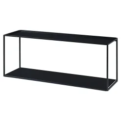 Étagère murale Notodden acier 90 x 25 x 35 cm noir en.casa