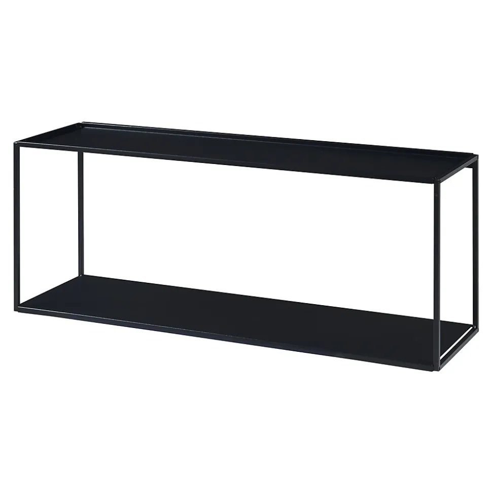 Étagère murale Notodden acier 90 x 25 x 35 cm noir en.casa