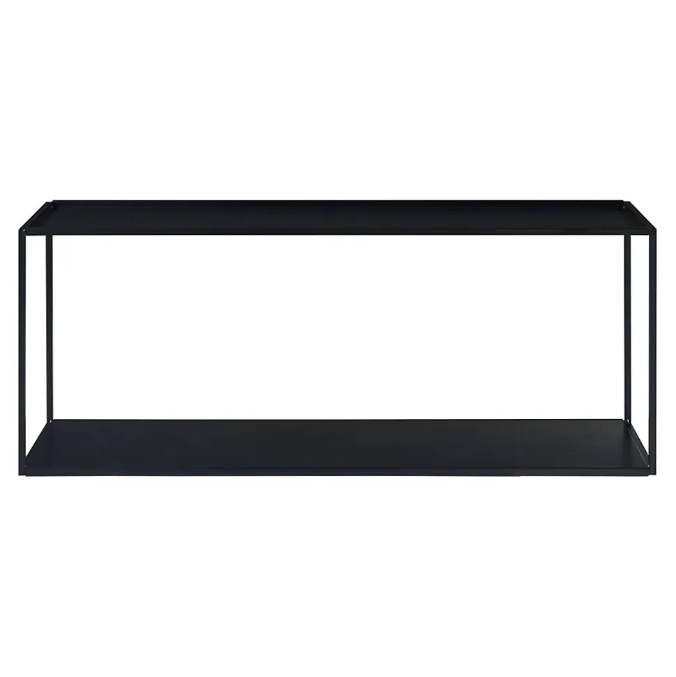 Étagère murale Notodden acier 90 x 25 x 35 cm noir en.casa