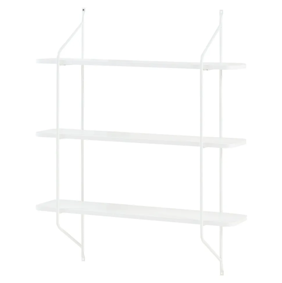 Étagère murale Oestfold 100 x 80 x 21 cm blanc en.casa