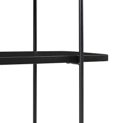 Étagère murale Oestfold 100 x 80 x 21 cm noir en.casa