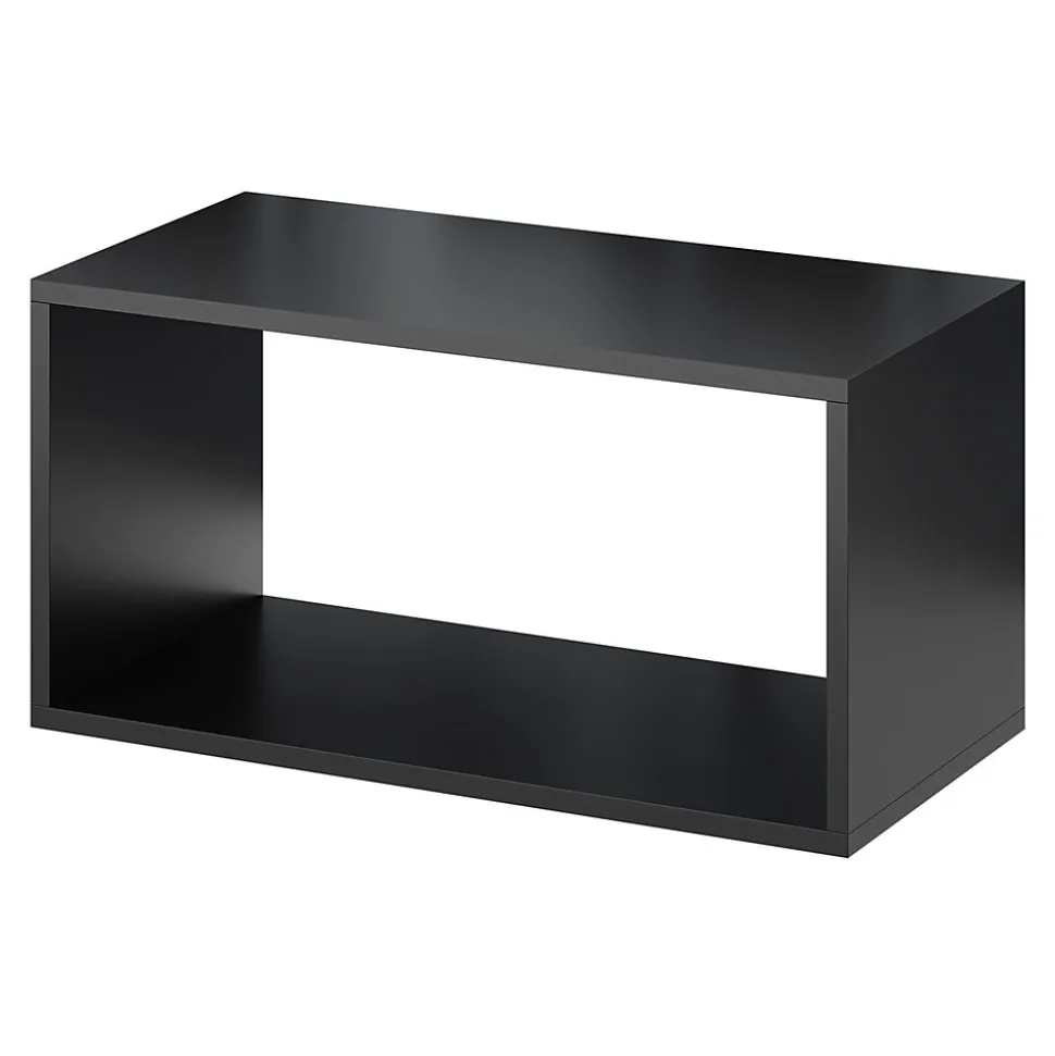 Étagère murale rectangulaire GoodHome Rigga noir L. 60 cm