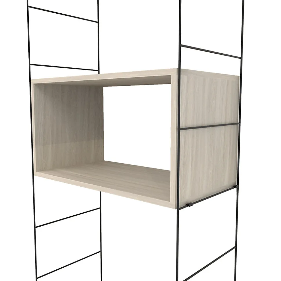 Étagère murale rectangulaire GoodHome Rigga effet chêne L. 60 cm