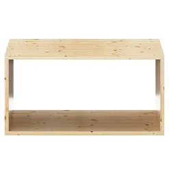 Étagère murale rectangulaire en pin massif GoodHome Rigga L. 60 cm