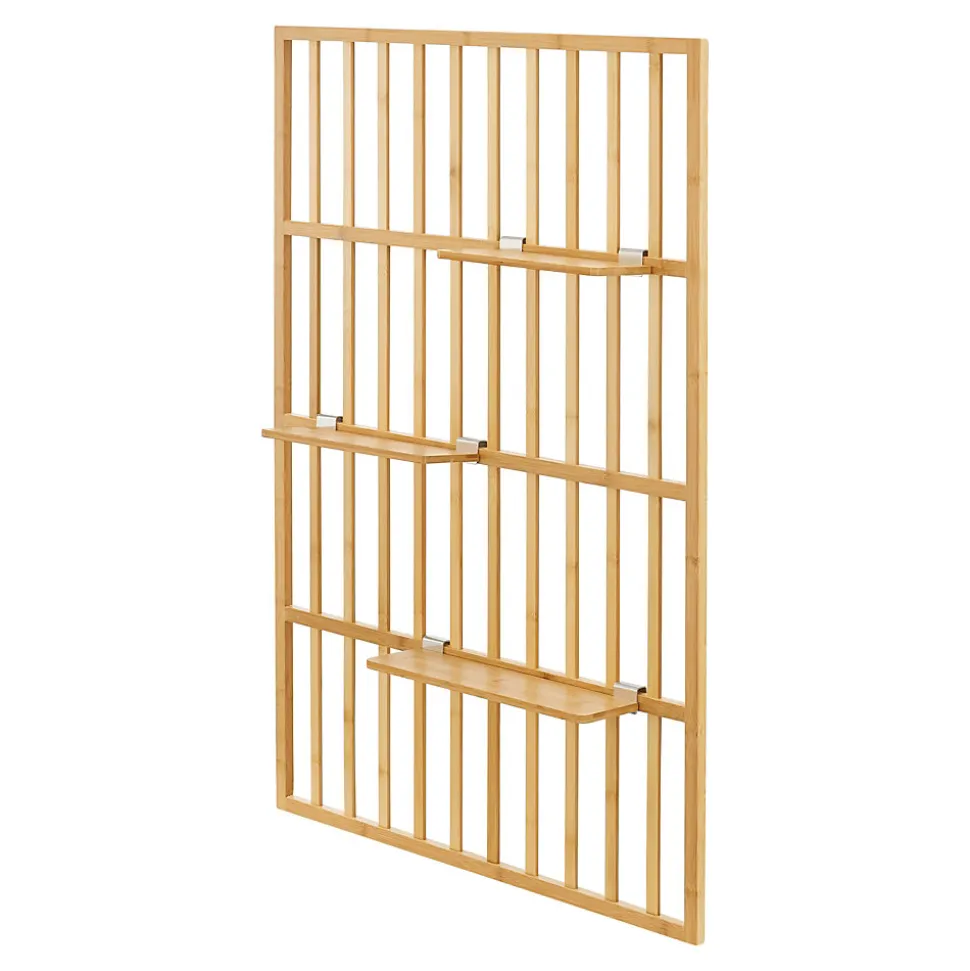 Étagère murale Roest bambou 120 x 80 x 13 cm naturel en.casa