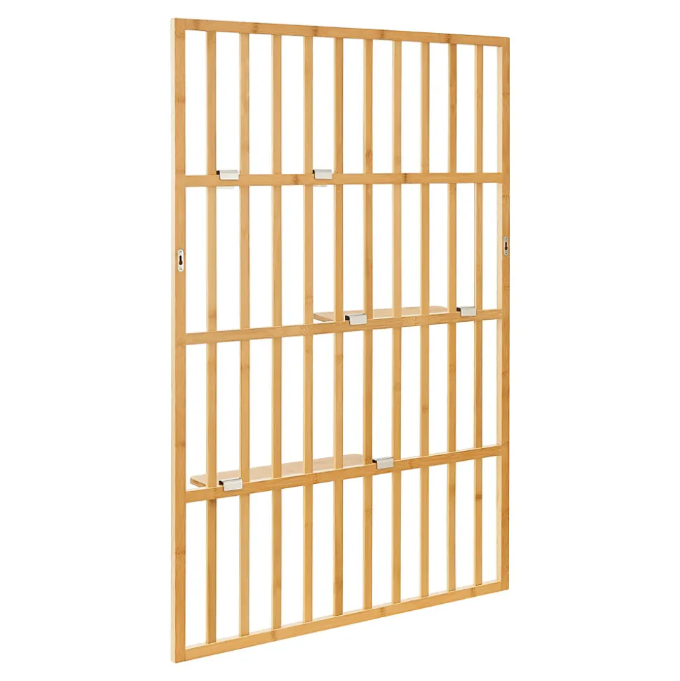 Étagère murale Roest bambou 120 x 80 x 13 cm naturel en.casa