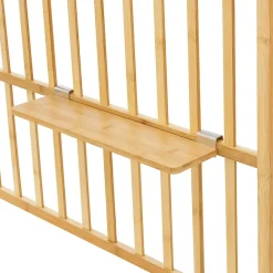 Étagère murale Roest bambou 120 x 80 x 13 cm naturel en.casa