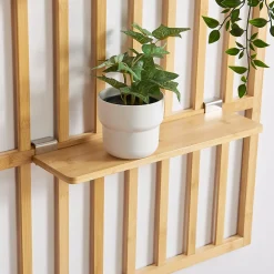 Étagère murale Roest bambou 120 x 80 x 13 cm naturel en.casa