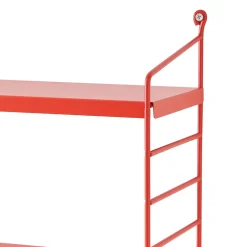 Étagère murale Strängnäs à 3 niveaux modulables 50 x 60 x 15 cm rouge en.casa