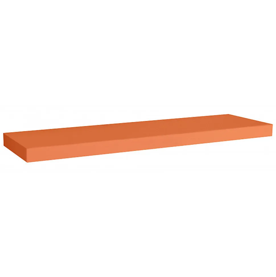 Étagère murale, étagère alvéolée, étagère en bois, étagère murale, orange, 80x25x5 cm - Minerva