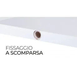 Étagère murale, étagère en bois, étagère murale, blanche, 56x15,5x1,8 cm - Smart