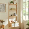 Étagère murale Tingvoll bambou 176 x 65 x 34 cm naturel en.casa