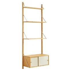 Étagère murale Tingvoll bambou 176 x 65 x 34 cm naturel en.casa