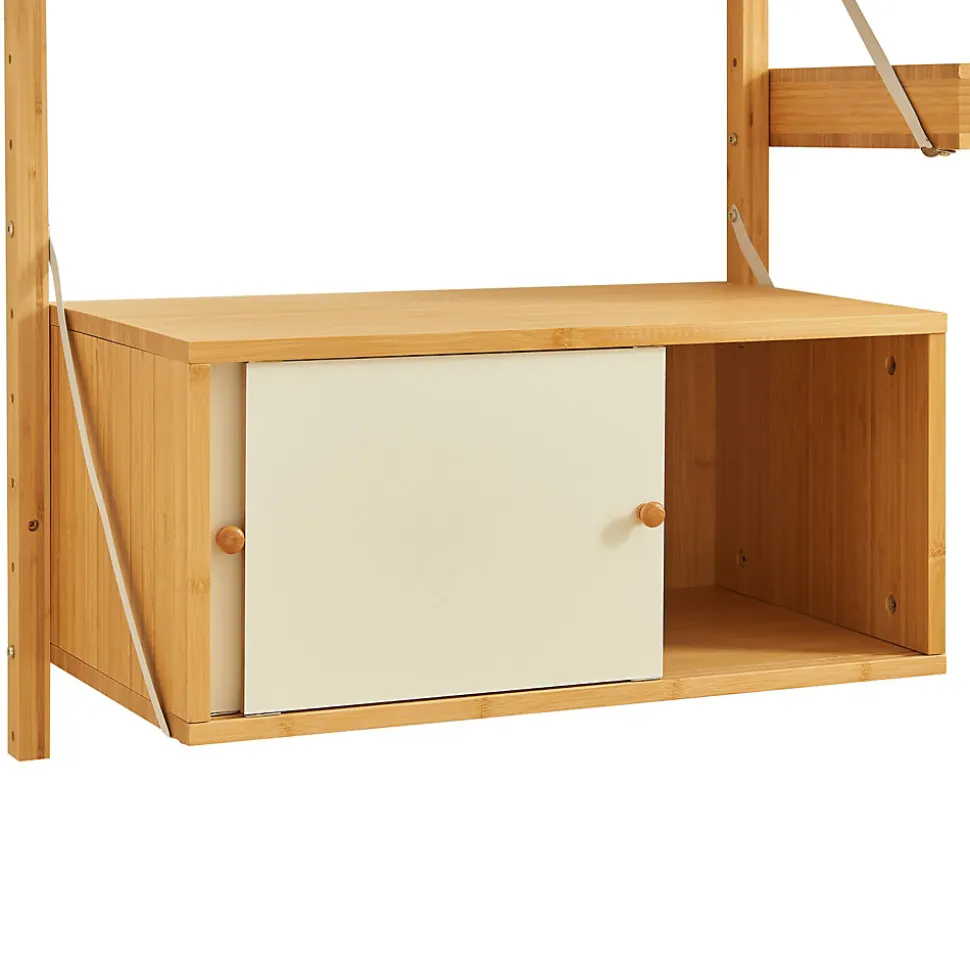 Étagère murale Tingvoll bambou 176 x 147 x 34 cm naturel en.casa