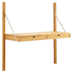 Étagère murale Tingvoll bambou 85 x 85 x 36 cm naturel en.casa