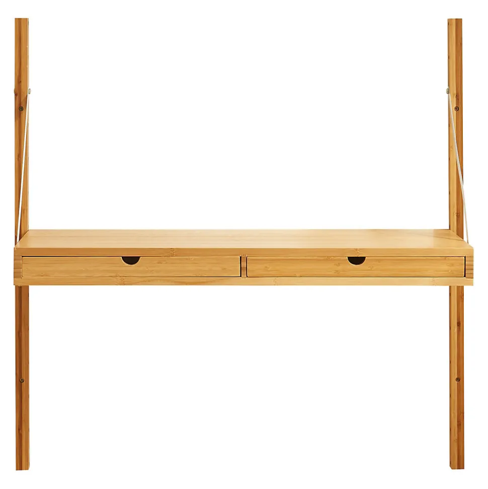 Étagère murale Tingvoll bambou 85 x 85 x 36 cm naturel en.casa