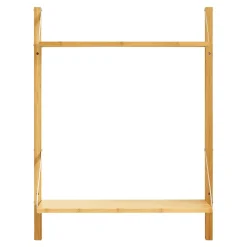 Étagère murale Tingvoll bambou 85 x 65 x 25 cm naturel en.casa