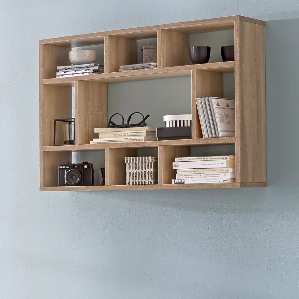 Étagère Murale 75x51x16 cm Étagère Suspendue Flottante Design Moderne FineBuy