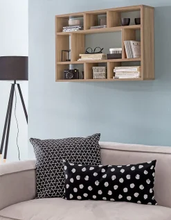 Étagère Murale 75x51x16 cm Étagère Suspendue Flottante Design Moderne FineBuy