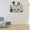 Étagère Murale 85x47,5x16 cm Étagère Suspendue Flottante Design Moderne FineBuy
