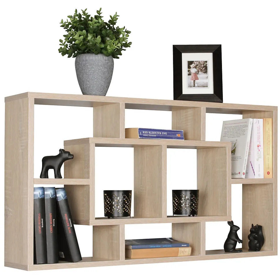 Étagère Murale 85x47,5x16 cm Étagère Suspendue Flottante Design Moderne FineBuy