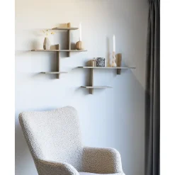 Étagère Ovada, Marron, Bois, 15x60x44 cm, Seven Design