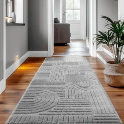 Tapis à relief Lena Gris 160x230cm