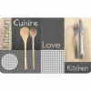 Tapis a motifs en patchwork 45 x 75 cm Cantine