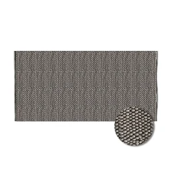 Tapis Alaska tricot L.150 x l.100 cm gris