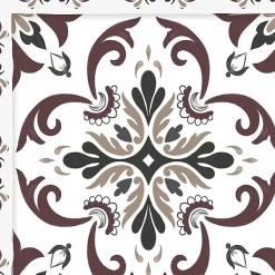 Tapis antidérapant - Agathe - vinyle - int./ext. - Multicolore - 50x200cm
