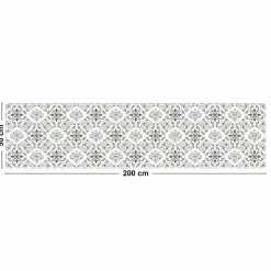 Tapis antidérapant - Agathe - vinyle - int./ext. - Multicolore - 50x200cm