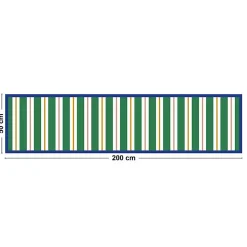 Tapis antidérapant - Aveiro - vinyle - int./ext. - Vert - 50x200cm
