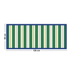 Tapis antidérapant - Aveiro - vinyle - int./ext. - Vert - 50x120cm