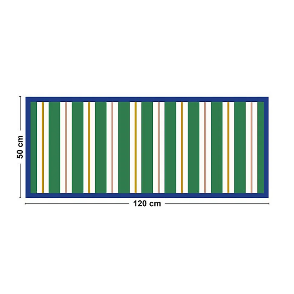 Tapis antidérapant - Aveiro - vinyle - int./ext. - Vert - 50x120cm