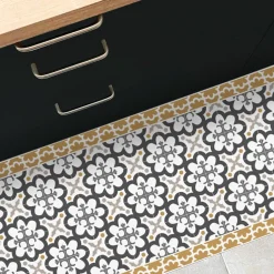 Tapis antidérapant - Cassandre - vinyle - int./ext. - Multicolore - 120x200cm