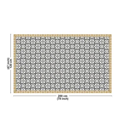 Tapis antidérapant - Cassandre - vinyle - int./ext. - Multicolore - 120x200cm
