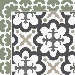 Tapis antidérapant - Cassandre - vinyle - int./ext. - Vert - 50x200cm