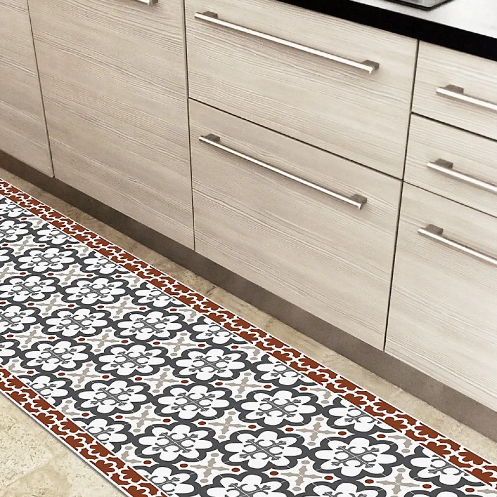 Tapis antidérapant - Cassandre - vinyle - int./ext. - Multicolore - 120x200cm