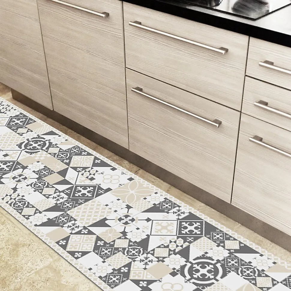 Tapis antidérapant - CS Sable - vinyle - int./ext. - Beige - 50x120cm