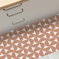 Tapis antidérapant - Equilibre - vinyle - int./ext. - Terracotta - 50x200cm