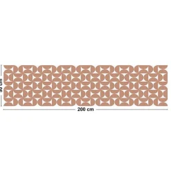 Tapis antidérapant - Equilibre - vinyle - int./ext. - Terracotta - 50x200cm