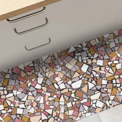 Tapis antidérapant - Fragments - vinyle - int./ext. - Multicolore - 50x120cm