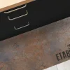 Tapis antidérapant - Full Metal - vinyle - int./ext. - Marron - 50x120cm